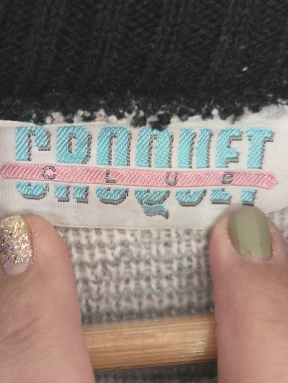 ✨ RARE 90s Croquet Club Made in USA Fair Isle Sweater ✨Pastel Coquette Grandpa - Picture 4 of 4